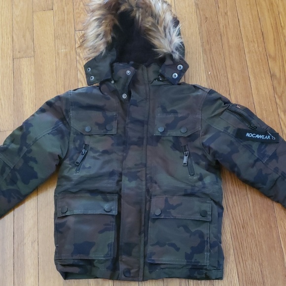 Rocawear Camouflage Kids Winter Coat - Picture 2 of 8